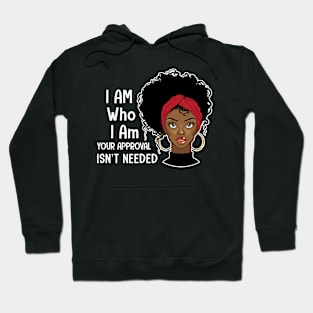 Black Queen Lady Curly Natural Afro African American Ladies Hoodie